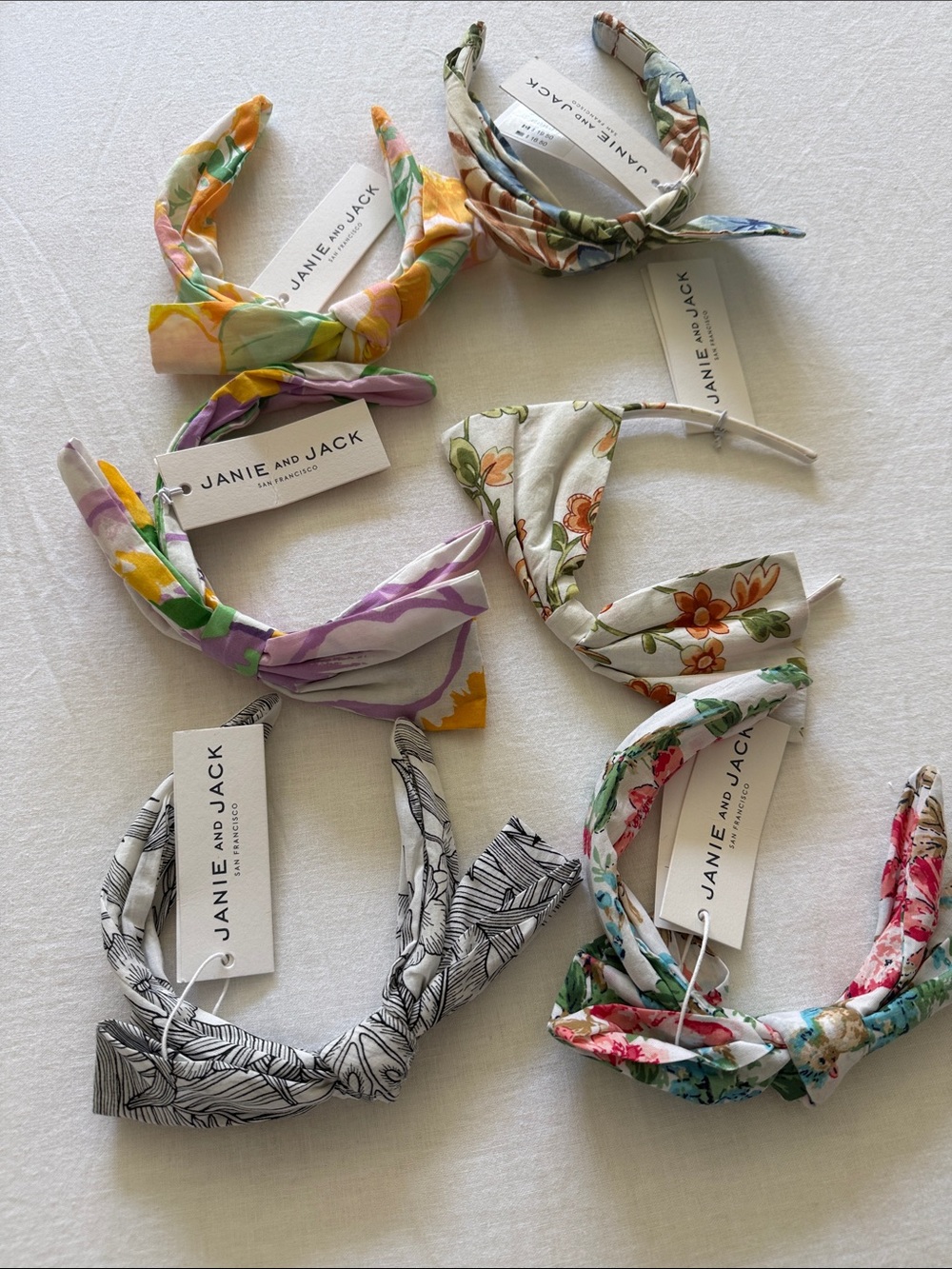 Janie and Jack Floral Knot Headbands — Multicolor Pack